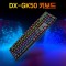 DOXX DX-GK50 기계식 게이밍 키보드, 레트로 적축 갈축 청축 LED 커스텀 매크로 저소음 자판